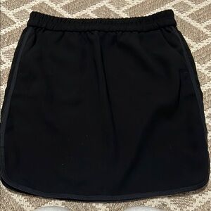 J Crew Black pull on skirt